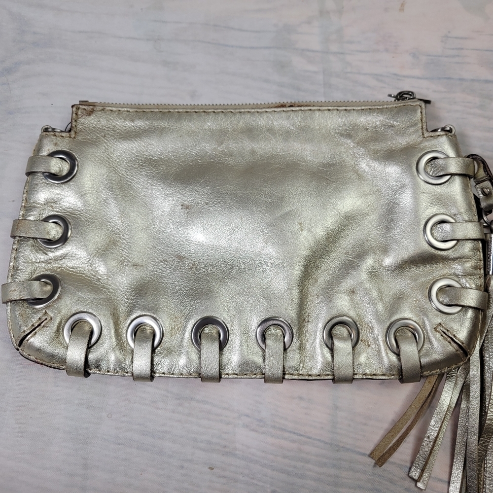 Vintage Michael Kors Gold Clutch Bag - Picture 6 of 11